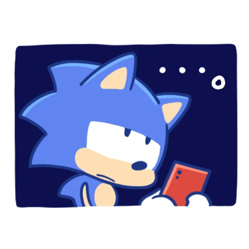 🙃 Стикер «Sonic Cute Emoji» для Telegram