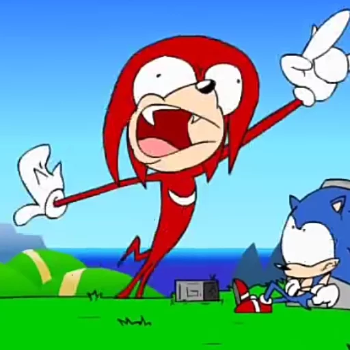 😨 Стикер «SONIC SHORTS MOOD» для Telegram