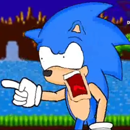 😱 Стикер «SONIC SHORTS MOOD» для Telegram