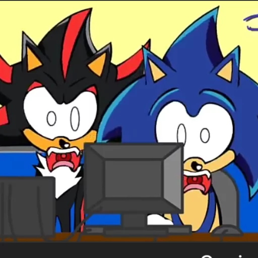 😨 Стикер «SONIC SHORTS MOOD» для Telegram