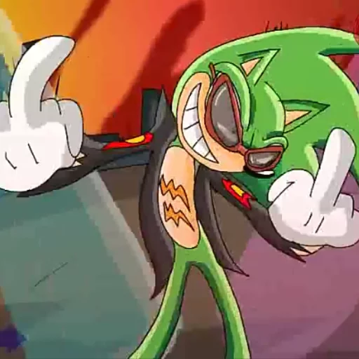🖕 Стикер «SONIC SHORTS MOOD» для Telegram