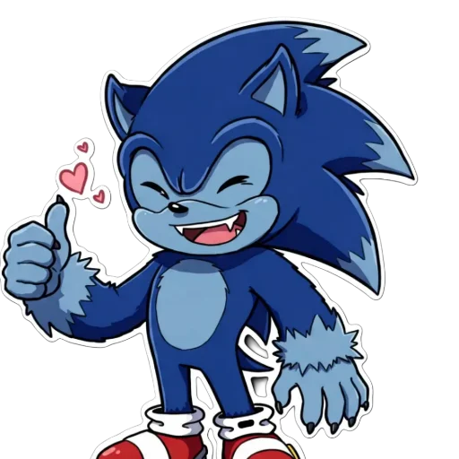 🥰 Стикер «Sonic Werehog» для Telegram