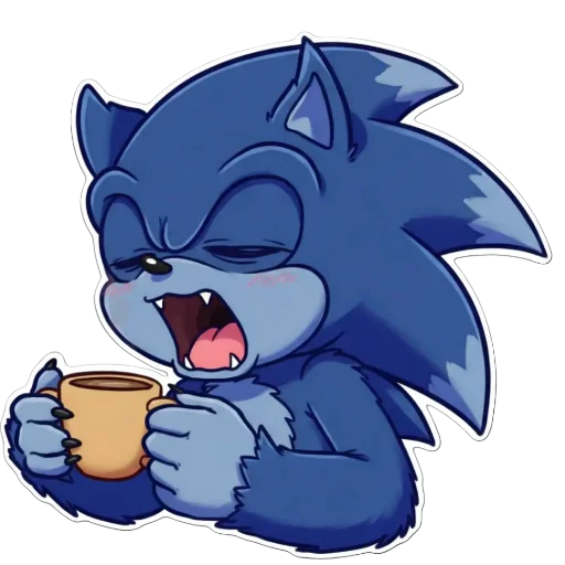 ☕️ Стикер «Sonic Werehog» для Telegram