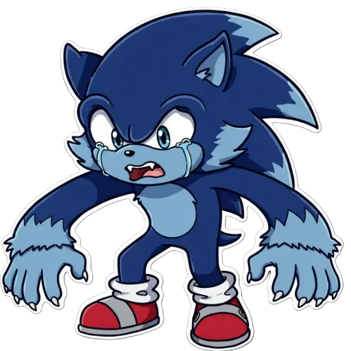 😭 Стикер «Sonic Werehog» для Telegram