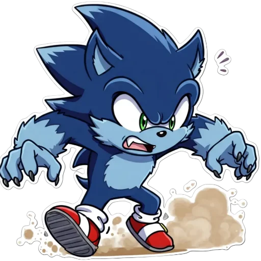 🐱 Стикер «Sonic Werehog» для Telegram