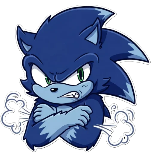 Стикерпак Sonic Werehog для Telegram