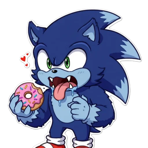 🍩 Стикер «Sonic Werehog» для Telegram