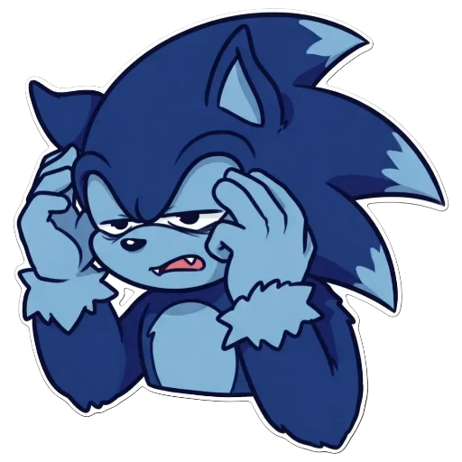 😞 Стикер «Sonic Werehog» для Telegram