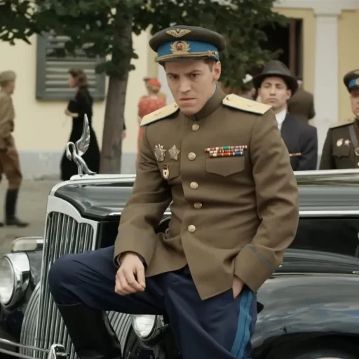 🚗 Стикер «Сын отца народов (Василий Сталин)» для Telegram