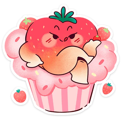 🍓 Стикер «Клубничка Сонечка» для Telegram