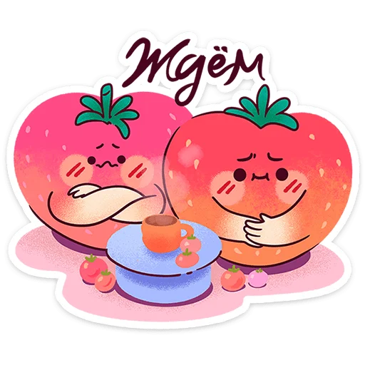 🍓 Стикер «Клубничка Сонечка» для Telegram