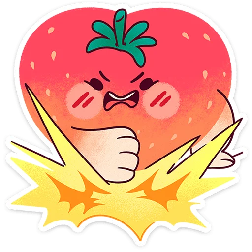 🍓 Стикер «Клубничка Сонечка» для Telegram