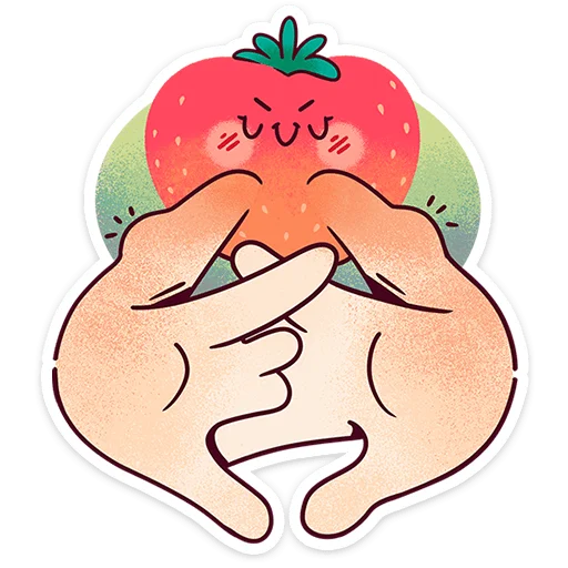 🍓 Стикер «Клубничка Сонечка» для Telegram
