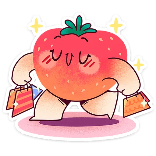 🍓 Стикер «Клубничка Сонечка» для Telegram