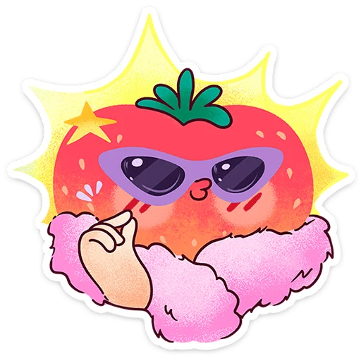 🍓 Стикер «Клубничка Сонечка» для Telegram
