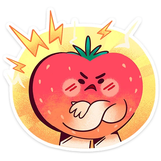 🍓 Стикер «Клубничка Сонечка» для Telegram