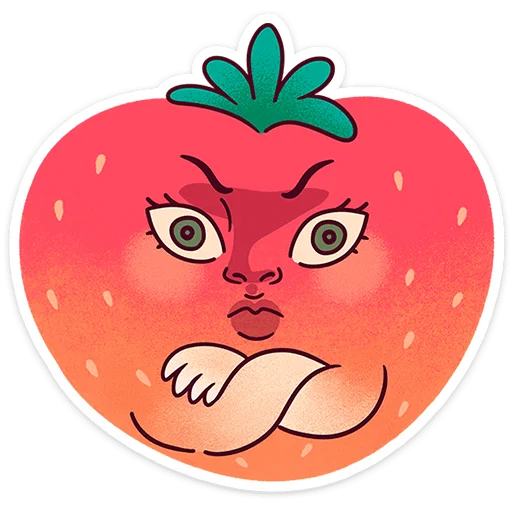 🍓 Стикер «Клубничка Сонечка» для Telegram