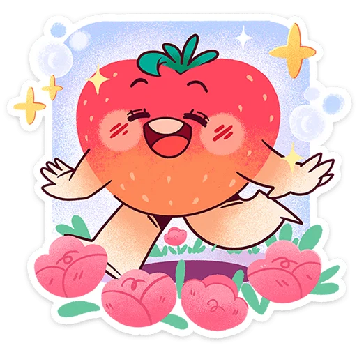 🍓 Стикер «Клубничка Сонечка» для Telegram