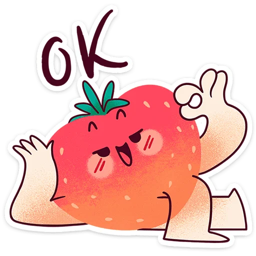 🍓 Стикер «Клубничка Сонечка» для Telegram