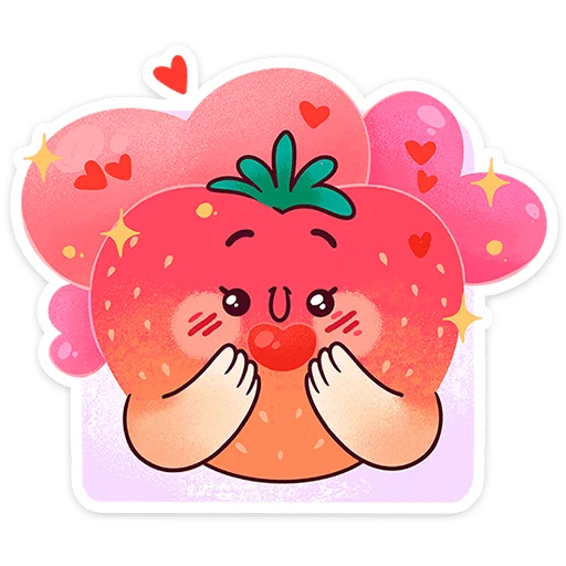 🍓 Стикер «Клубничка Сонечка» для Telegram