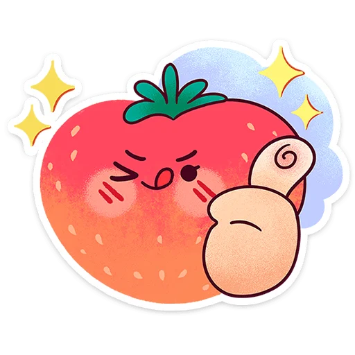 🍓 Стикер «Клубничка Сонечка» для Telegram