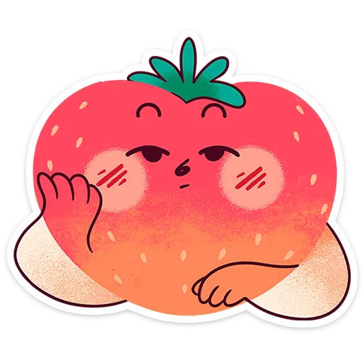 🍓 Стикер «Клубничка Сонечка» для Telegram