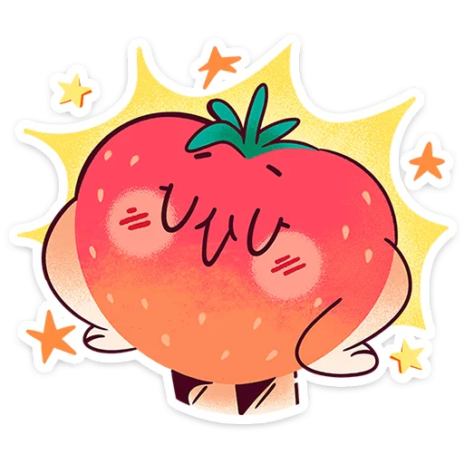 🍓 Стикер «Клубничка Сонечка» для Telegram