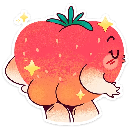 🍓 Стикер «Клубничка Сонечка» для Telegram