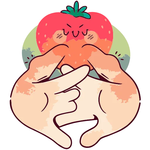 😏 Эмодзи «Клубничная Сонечка» для Telegram