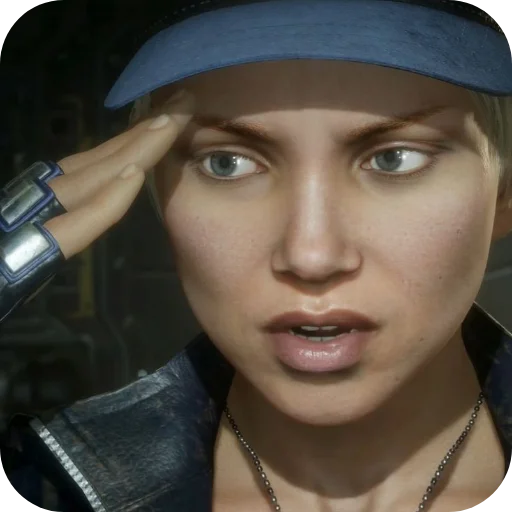 Стикерпак Sonya Blade для Telegram