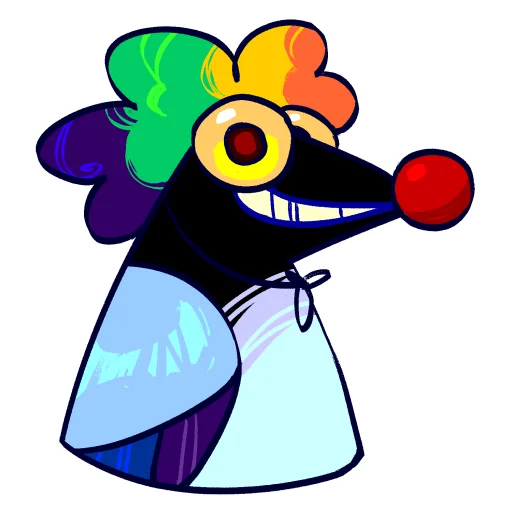 🤡 Стикер «Сорока Чернуха» для Telegram