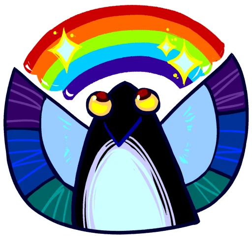 🌈 Стикер «Сорока Чернуха» для Telegram