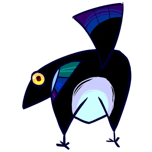 💃 Стикер «Сорока Чернуха» для Telegram