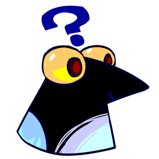 ❓ Стикер «Сорока Чернуха» для Telegram