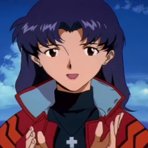 🌸 Стикер «Misato Katsuragi» для Telegram