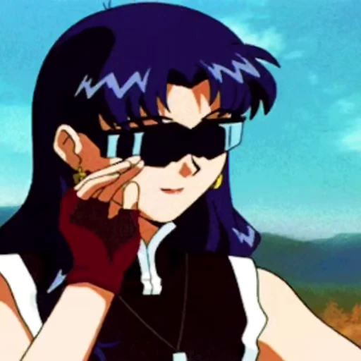 🌸 Стикер «Misato Katsuragi» для Telegram