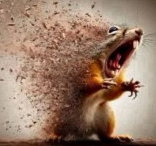 🐿 Стикер «Сотрясение очка???» для Telegram