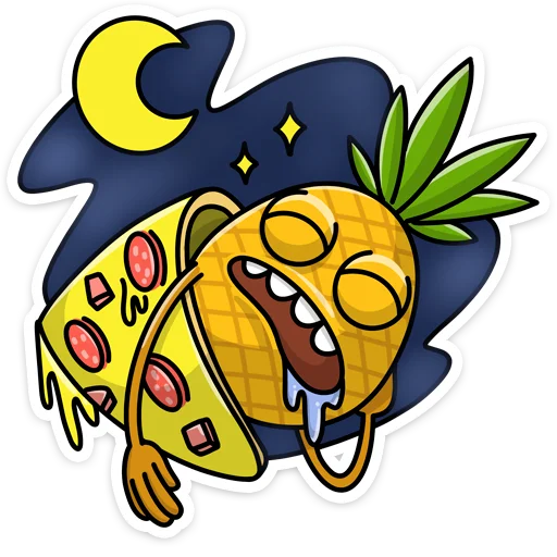 😴 Стикер «Кислый 👉» для Telegram