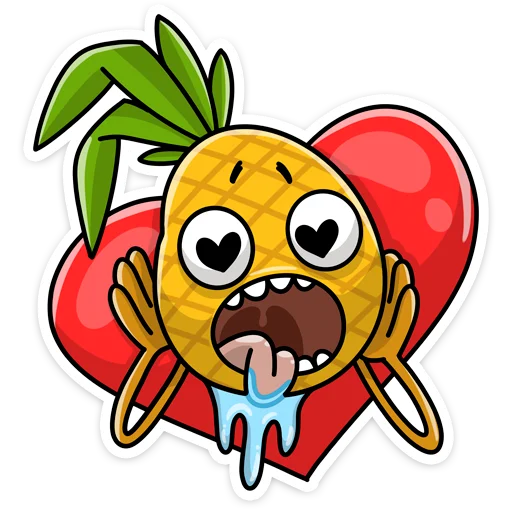 ❤️ Стикер «Кислый 👉» для Telegram