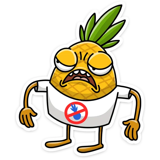 😡 Стикер «Кислый 👉» для Telegram