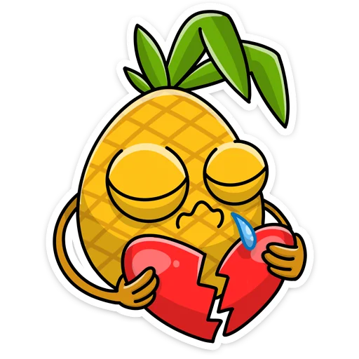 💔 Стикер «Кислый 👉» для Telegram