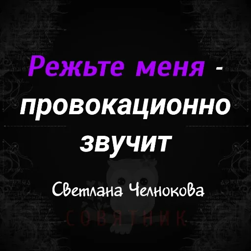🤪 Стикер «Совятник в цитатах» для Telegram