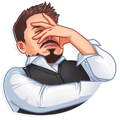 🤦‍♂️ Стикер «Огурец —» для Telegram