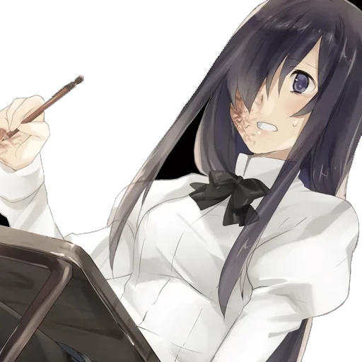😔 Стикер «Katawa Shoujo - Dole» для Telegram