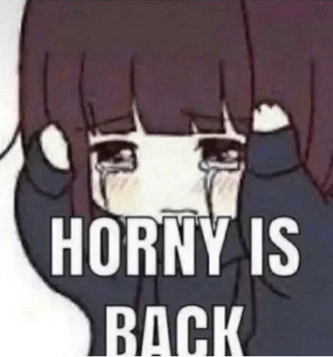 😔 Стикер «Аниме грусть Anime sadness» для Telegram