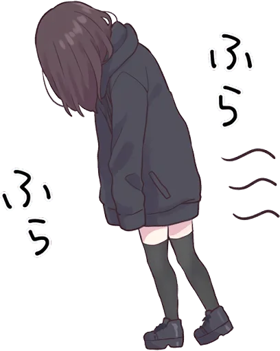 😔 Стикер «Аниме грусть Anime sadness» для Telegram