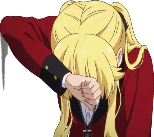 😞 Стикер «Аниме грусть Anime sadness» для Telegram