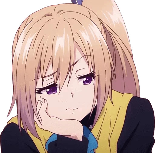 😒 Стикер «Аниме грусть Anime sadness» для Telegram