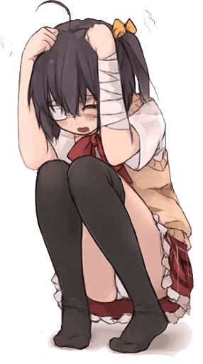 😰 Стикер «Аниме грусть Anime sadness» для Telegram