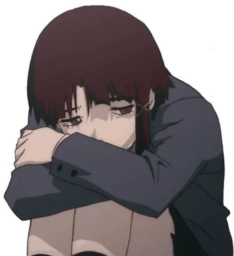 😞 Стикер «Аниме грусть Anime sadness» для Telegram